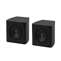 Monolith THX Certified Satellite Speakers (Pair) Compact Form Factor, Built-in Keyhole for Mounting, MDF Enclosures, Easy to Connect, for Home Theater or Gaming Systems