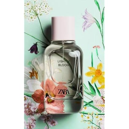 ZARA LIGHTLY BLOOM 100 ML INCLUDES NOTES OF LOTUS FLOWER PEONY AND MUSK AN ELEGANT, HYPNOTIC AND COZY FRAGRANCE 3.4 Fl.Oz EDPZ