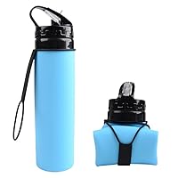 600ml Outdoor Riding Water Cup Portable Foldable Silicone Water Bag Spot Advertising Gift Sports Water Bottle
