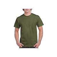 Gildan Men's G200, 1-Pack Short Sleeve Shirt. Military Green