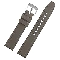 Dexter Top Grade Silicone Curved Lug End Watch Strap- Watch Bands For Men & Women -Waterproof Rubber Bracelet for Sports & Dive Watches-Replacement for Tudor, Omega & Seiko Watches Black, Blue, Orange, Green