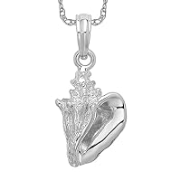 IceCarats 925 Sterling Silver Conch Necklace Charm Pendant