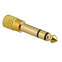 10pcs 6.5mm 1/4 Male to 3.5mm 1/8 Female Gold Plated Headphone Stereo Audio Jack Adapter Earphone Plug