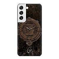R3902 Steampunk Clock Gear Case Cover for Samsung Galaxy S22