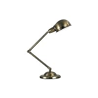 Modern Desk Lamp American Minimalism Retro Bronze Rocker Arm Adjustable Office Business Table Lamp Bedroom Bedside Study Reading Light E27 Decor (Color : 01)