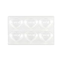 Price per 1 Piece Chocolate Molds Baby Shower GA2J8 6 Love Hearts Plastic Cake Frozen Baptism Mothers Day