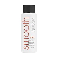Brazilian Keratin Smoothing Treatment, Blowout Straightening System for Dry and Damaged Hair - Forte, Sulfate Free - Eliminates Curls and Frizz, Medium to Coarse Hair (2 Oz)