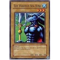Yu-Gi-Oh! - The Furious Sea King (LOB-033) - Legend of Blue Eyes White Dragon - Unlimited Edition - Common