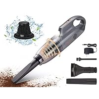 Hand Held Vacuuming Cordless Rechargeable-10K PA Strong Suction Car Vacuum Cordless Rechargeable,Handheld Vacuum Cordless Car Vacuum Cleaner with Pet Brush&Washable Filter