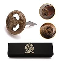 Cigar Lab Caper Dry Small and Large Size Cigar Accessories, Mouthpiece in Small Size Gift Set for Men, Portable Cigar Mouth Piece, Helps Preserve Flavor Profile