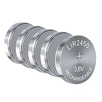 LIR2450 3.6V 120mAh Lithium Button Cell for Watch Calculators Clock Computers Remote Control Electric Toy Rechargeable Stopwatches