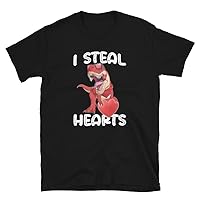 I Steal Hearts Valentine Day Funny T-rex for Men and Women Dinosaur Lovers Gift for Him, Gift for Her T-Shirt