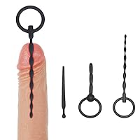 Amazing and Fun 3-Piece Silicone Skin-Friendly Material Male Silicone Male Urethral Plug Kit