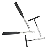 BESTOYARD 2 Sets Cream Spatula Pizza Oven Spatula Household Tools Stainless Spatula T-shaped Spreaders Crepe Oil Spreader Pastry Dough Making Tool Stainless Steel Cake Accessories