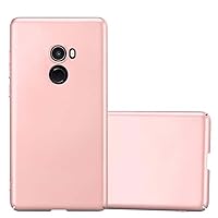 Case Compatible with Xiaomi Mi Mix 2 in Metal ROSÉ Gold - Shockproof and Scratch Resistent Plastic Hard Cover - Ultra Slim Protective Shell Bumper Back Skin