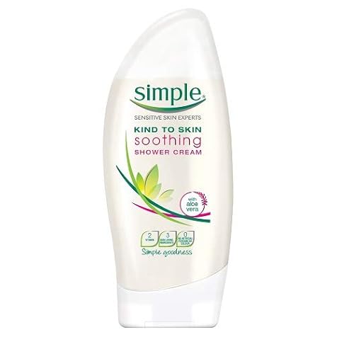 Simple Kind to Skin Soothing Shower Cream 250ml (Pack of 3)