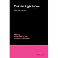 That Nothing is Known That Nothing is Known Paperback Hardcover