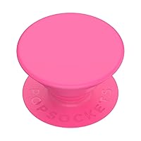 PopSockets Phone Grip with Expanding Kickstand, Solid PopGrip - Neon Pink