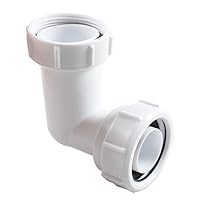 1-1/2'' PP Material 90 Degree Drain Connector pipe,Quick Drain Pipe Adaptor For Kitchen&Bathroom QS732
