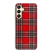 jjphonecase R2374 Tartan Red Pattern Case Cover for Samsung Galaxy A25 5G