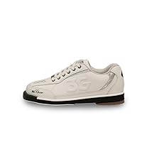 3G Men's Racer Right Hand Wide Bowling Shoes - White/Holo