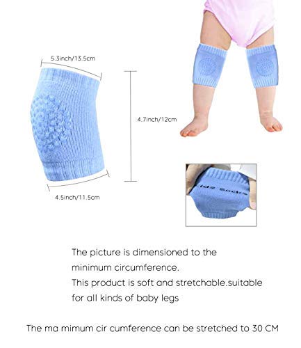Belalasuyu Baby Crawling Knee Pads Unisex Clothing Toddler Accessories Leg Warmer Kneepads protection（6 Pairs）