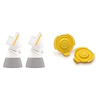 Medela PersonalFit Flex Replacement Connectors, 2 per Count & PersonalFit Flex Replacement Membranes, 2-Pack, Compatible with Pump in Style MaxFlow, 2 Count (Pack of 1)