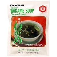 Kikkoman Instant Wakame (Seaweed) Soup (9 Pockets in 3 Packs) - 1.89 Oz