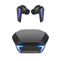 Wireless Bluetooth Headphone M10 Earbuds Gaming Mini earpiece TWS Stereo Headset Low Latency Noise Cancelling for iPhone Android (Black)