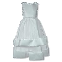 Bonnie Jean Girls' Shantung Pearl Communion Dress