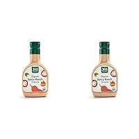 365 by Whole Foods Market, Dressing Ranch Spicy Organic, 16 Fl Oz (Pack of 2)