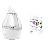 Crane Humidifier and Vapor Pads Bundle for Cold and Flu Relief