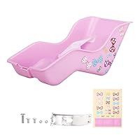 Doll Bike Seat with DIY Stickers Doll Seat for Girls Bike Suitable for 12-20-Inch Kid's Bike Doll Carrier for Kids Bike Accessories Girls 1 Baby Doll Accessories