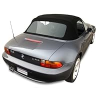 Sierra Auto Tops Convertible Top Replacement for BMW 1996-2002 Z3, TwillFast II Canvas, Black, Plastic Window