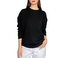 Winter Women Fashion Long Sleeve T-Shirt Solid Versatile Loose Simple Pullover Casual Tops Female Chic