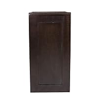 Design House 562282 Brookings Unassembled (Ready-to-Assemble) Shaker Tall Wall Kitchen Cabinet, 15x30x12, Espresso