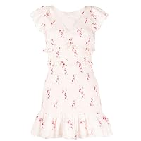 LOVESHACKFANCY Women's Sonora Ruched Dresss Berry Moment