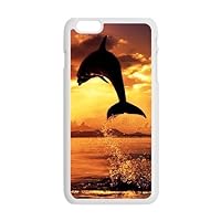 Personalized Beautiful DolPhin Jumping Out of OceanHard Case Cover Skin for iPhone 6 5.5 inch Screen iPhone Back Case(2)