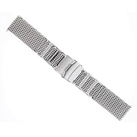 Ewatchparts 22mm Shark Mesh 4mm Thick Stainless Steel Watch Band Compatible with 40mm Panerai H Link #1