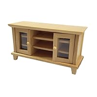 Melody Jane Dollhouse Modern Pine Cabinet TV Stand Miniature Living Room Furniture 1:12