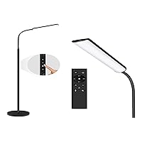 Dimunt LED Floor Lamp, Bright 15W Floor Lamps for Living Room with 1H Timer, Stepless Adjustable 3000K-6000K Colors & Brightness Standing Lamp with Remote & Touch Control Reading Floor Lamps