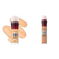 Maybelline Instant Age Rewind Eraser Foundation SPF 20 with Concealer Treatment for Dark Circles, 130 Count