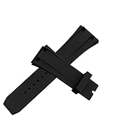 26mm AP Black Silicone Rubber Watch Band Strap deployment clasp For AP Audemars Piguet Royal Oak offshore