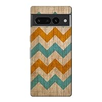 R3033 Vintage Wood Chevron Graphic Printed Case Cover for Google Pixel 7 Pro