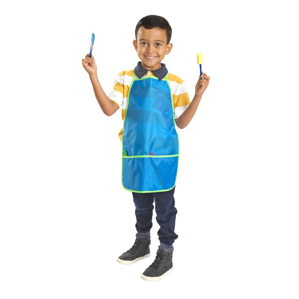 Colorations (r) 2 Water Proof Apron, Easy to tie Strings at Neck and Back, Perfect for Kids.