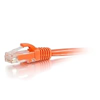 C2G 04021 Cat6 Cable - Snagless Unshielded Ethernet Network Patch Cable, Orange (12 Feet, 3.65 Meters)