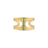 14k Gold Plated 925 Sterling Silver Hammered Turquoise Cuff Bracelet Hammered Has Eight 4mm Simulated Ac Jewelry Gifts for Women