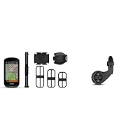 Garmin Edge 1030 Plus, GPS Cycling/Bike Computer and Garmin Edge Mountain Bike Mount, Black