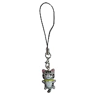 Phone Charm Keychain Cat Heart Phone Strap Wrist Lanyard Holder for Women Key Chain Accessories Backpack Ornament