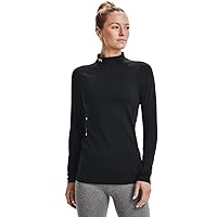 Under Armour Women's Cg Authentics Mockneck Ultra-Warm Polo Neck Top for Women, Thermal Long Sleeve Running Top with Anti-Odour Technology